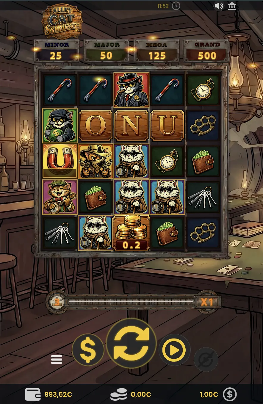 Alley Cat Syndicate slot game screenshot